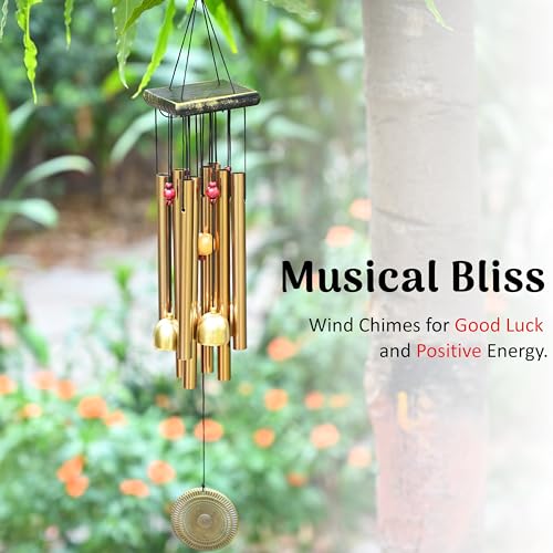ZAICUS Wind Chime for Home Decor, Balcony, Garden, Door, Outdoor & Indoor Use – Metal Hanging Bell Windchime 52cm - Image 4
