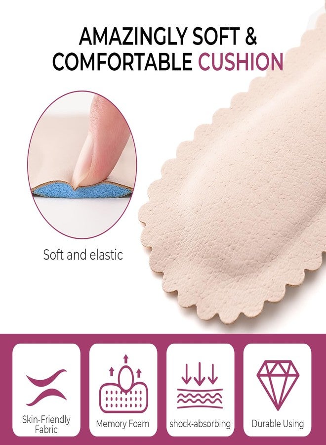 Welnove 2-Pair Shoe Insoles for High Heels Sandals Women - Welnove 3/4 High Heel Cushions Prevent Foot Slid Forward - Soft Invisible Inserts Absorb Shock Foot Pain Fatigue Relief Daily Use Party Travel (M) - Image 4