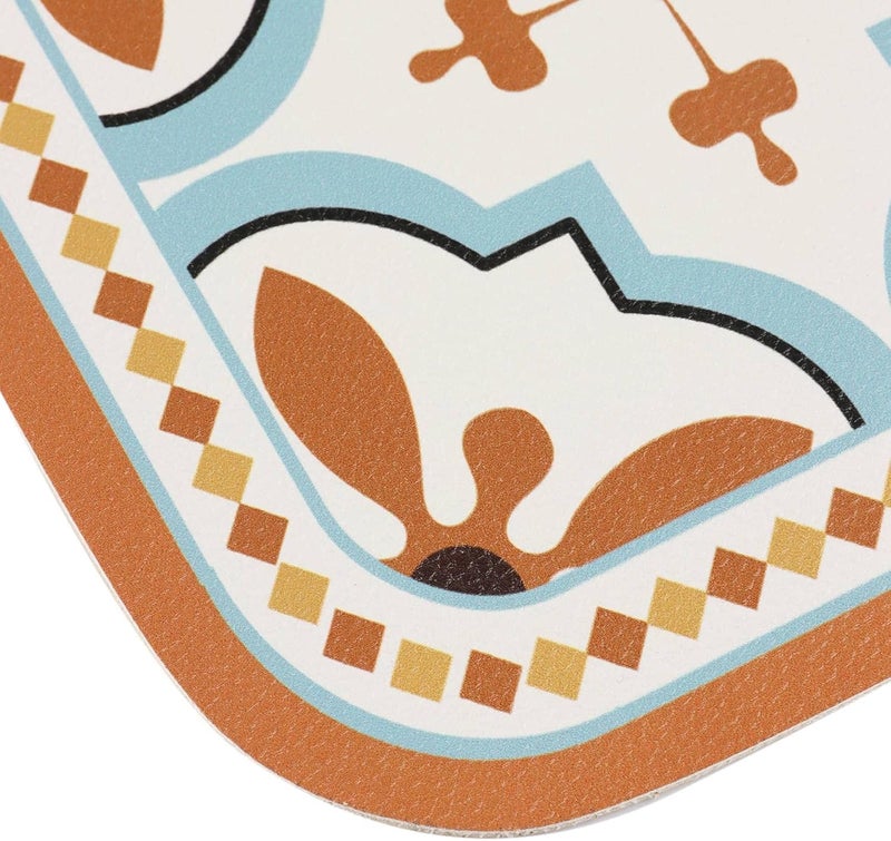 aDai Multicolor Faux Leather Dining Table Placemats – Set of 4 | Heat & Stain Resistant PU Table Mats | Easy to Clean & Durable | Perfect for Office, Conference Tables & Home Décor - Image 4