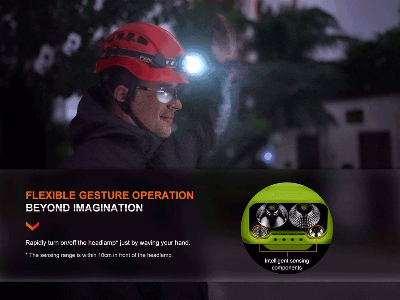 Fenix WH23R Work Headlamp, 600 Lumen USB-C Rechargeable Motion Sensor Activation with Spot and Flood Dual Beam and Organizer - Image 4