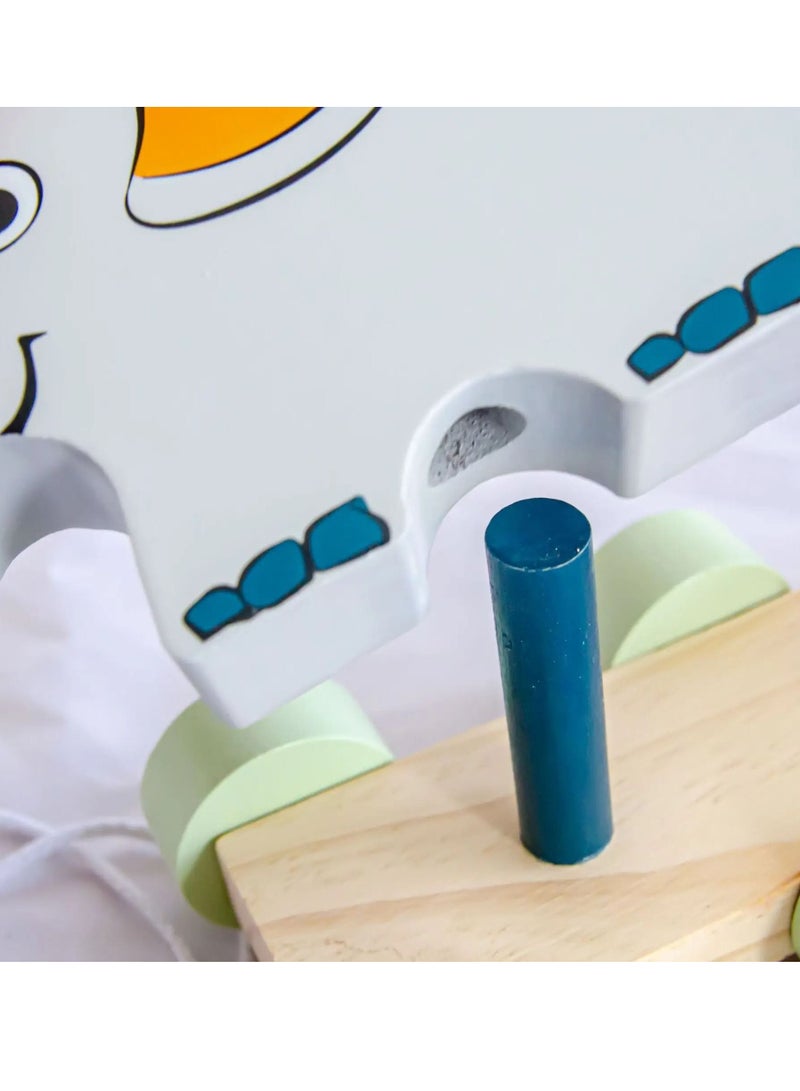 Pikkaboo Woody Buddy Safari Parade Pull along-Grey - Image 5