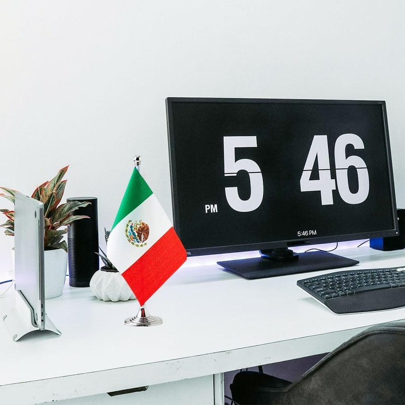 mflagperft Mexico Flag Mexican Flags, Small Mini Mexican Desk Flag, Used for Table Office Classroom Home Patriotic Events Decorations - Image 3