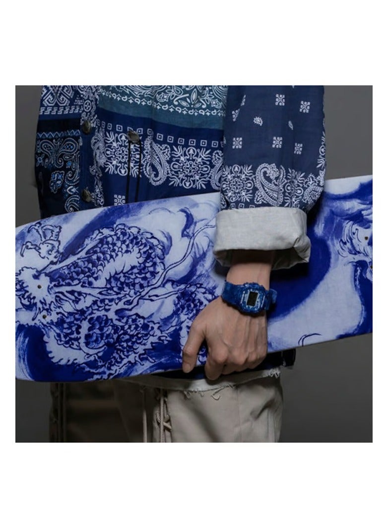 CASIO G-SHOCK Mens Blue White Porcelain Series Watch - DW-5600BWP-2DR - Image 2