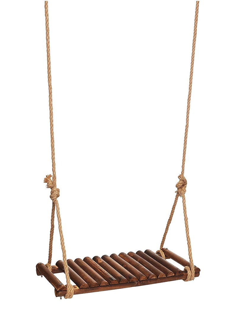 LINGWEI Wooden Swing Seat For Kids with Adjustable Rope Wood Swing  - Image 4
