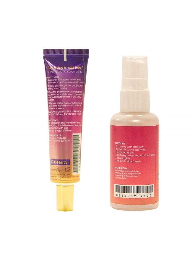 ESHA Lace Wig Adhesive Glue (Strong Hold) + Adhesive Remover Set - Image 2