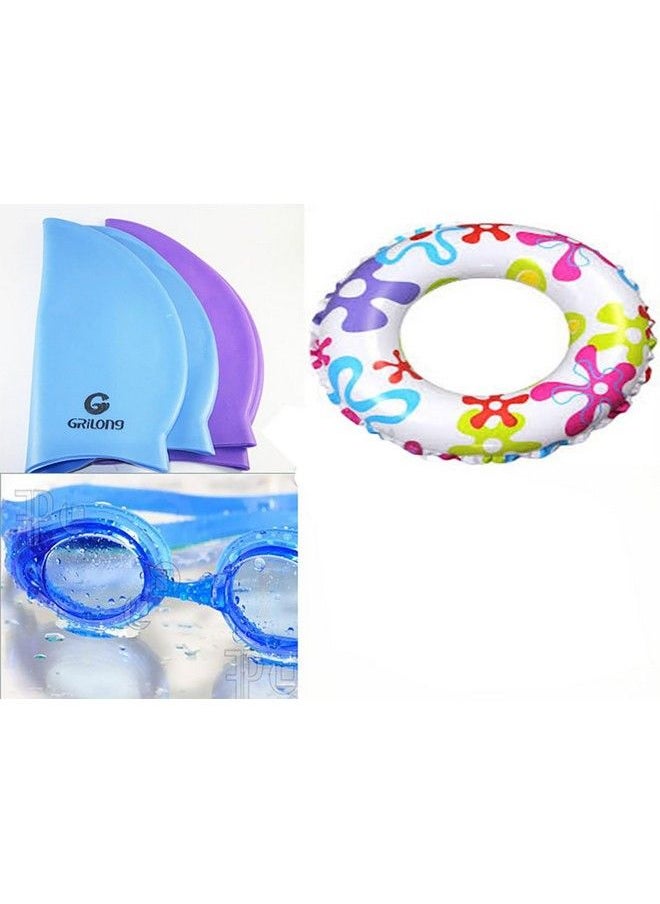 Swimming Kit (Goggle Swimming Ring And Cap)
