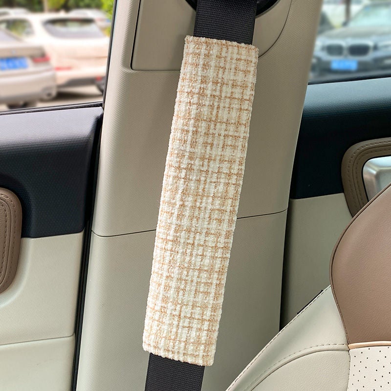 Car Seat Belt Shoulder Pad Xiaoxiang Style Child Protection Anti-Strangulation Soft Four-Season Universal Safety Belt Cover - Image 1