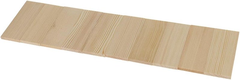 klarako Unfinished Wood Cutout Pieces  10 Pack Wooden Rectangle Cutout Tiles Plaque, Rustic Craft Wood for Home Decoration, DIY Supplies, 10x4cm, 6mm Thick - Image 2