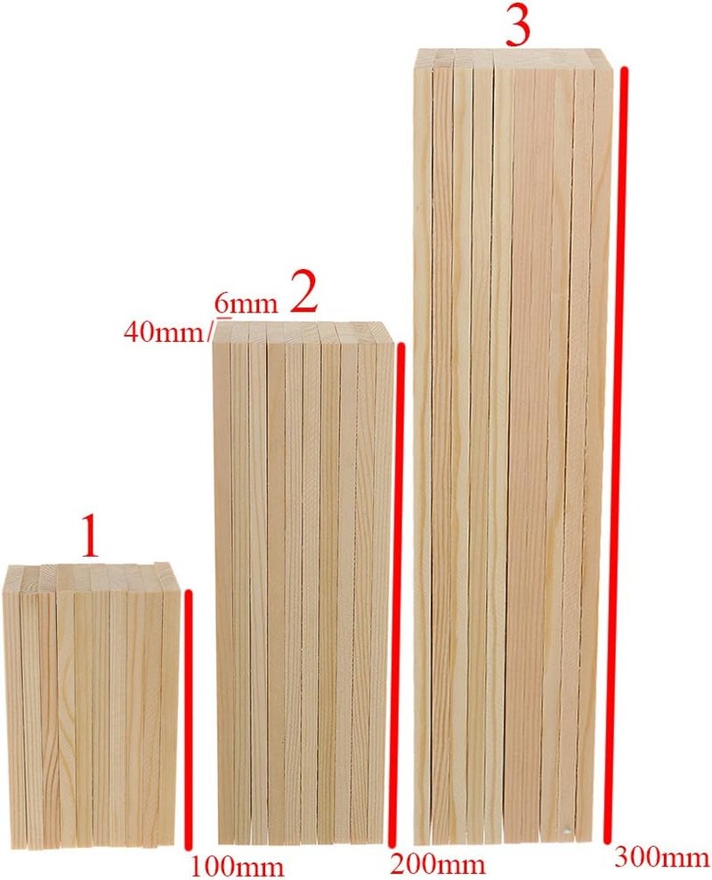 klarako Unfinished Wood Cutout Pieces  10 Pack Wooden Rectangle Cutout Tiles Plaque, Rustic Craft Wood for Home Decoration, DIY Supplies, 10x4cm, 6mm Thick - Image 5