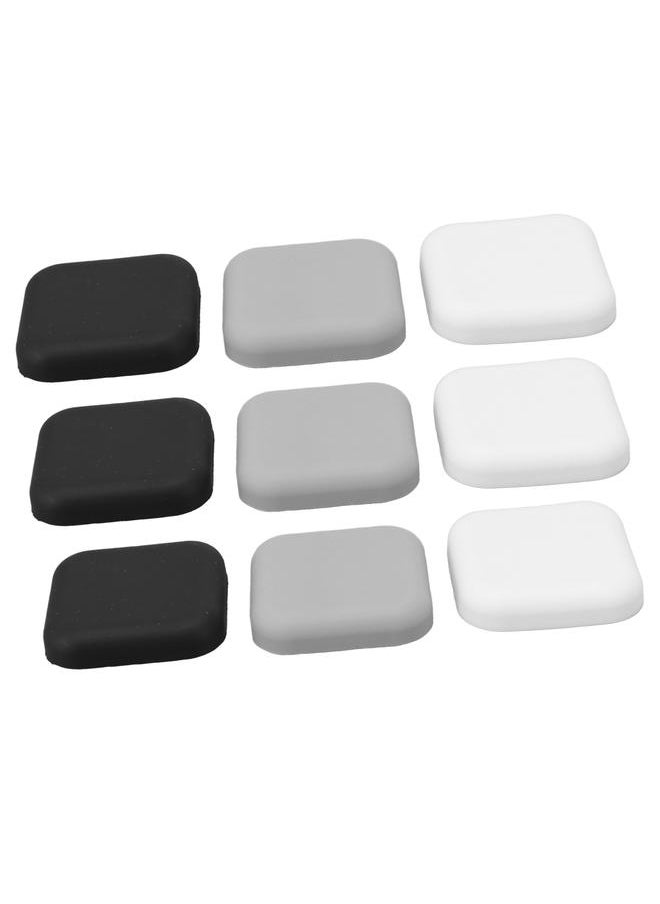 Thoraya 12PCS Door Handle Bumper Clear Self Adhesive Silicone Noise Damping Door Stopper Pad Wall Protector for Home Cabinet Office  - Image 3