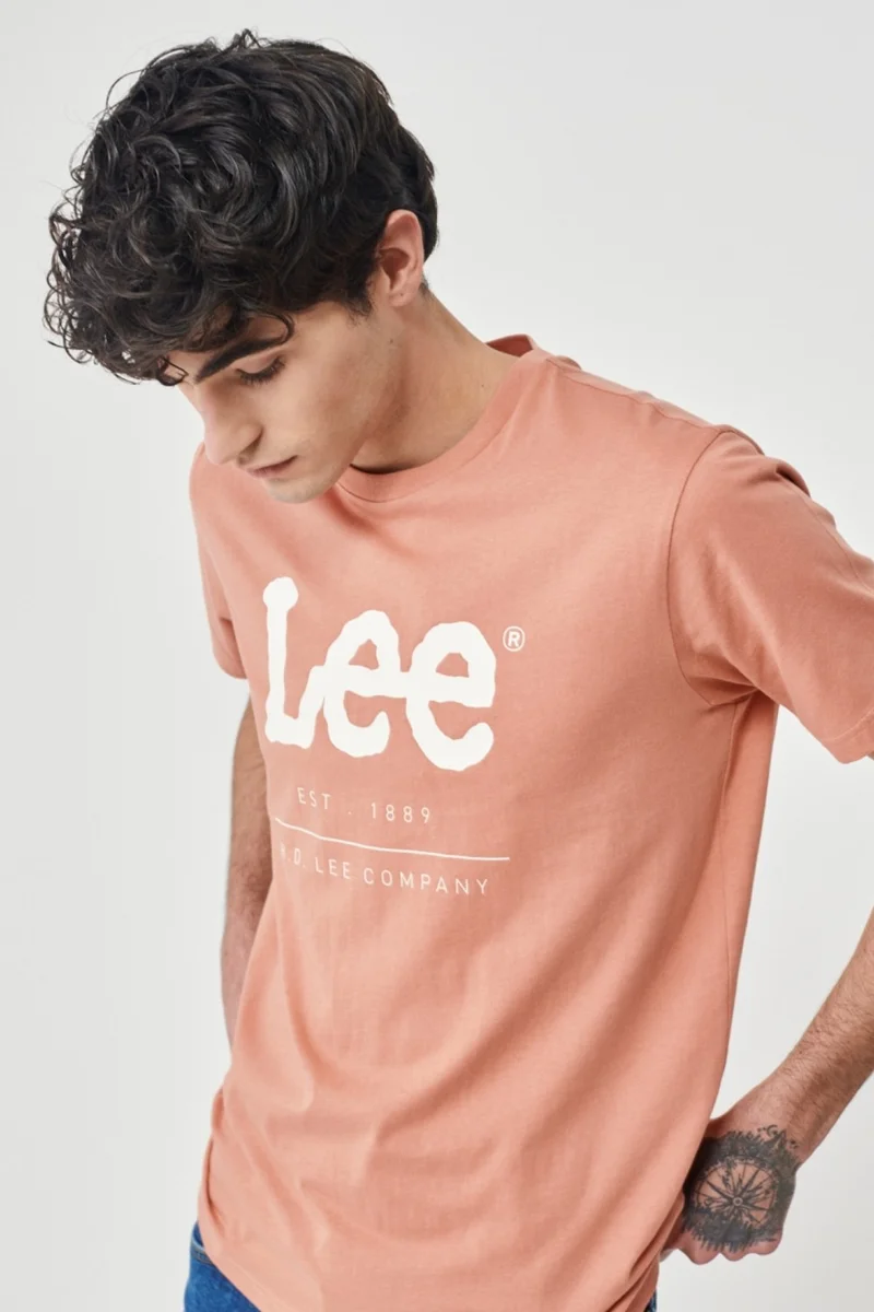 لي Regular Fit Regular Cut 100% Cotton Crew Neck T-Shirt
