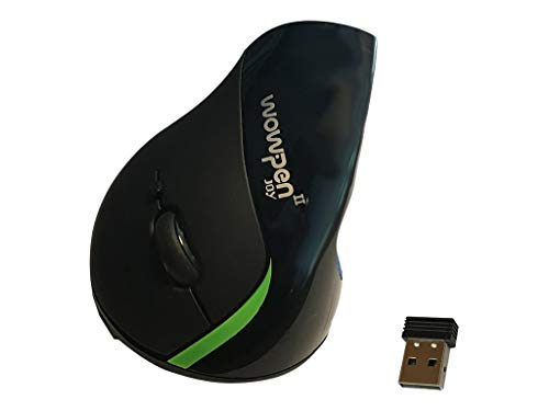 Ergoguys Wow Pen Joy II Wireless Optical Mouse Ergonomic 6 Buttons, Silver (WP-012-S-EW) - Image 1