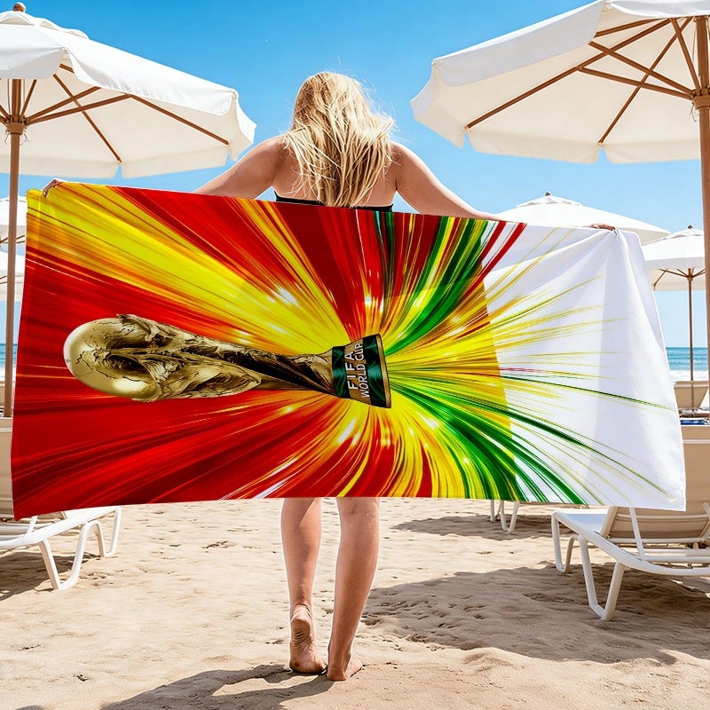 2026 World Cup Football Beach Towel