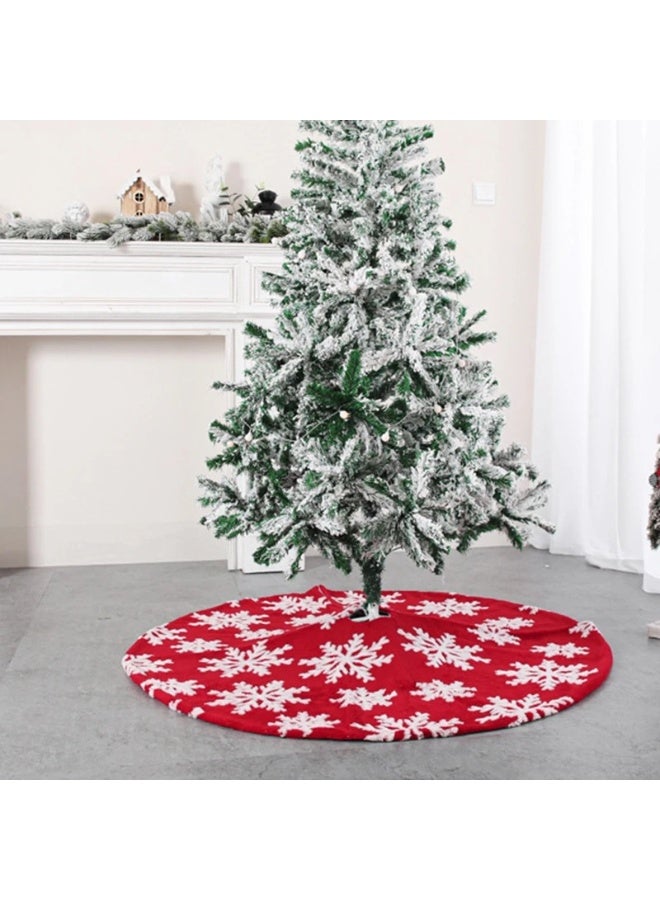 Christmas Tree Skirt Skirt Christmas Decorations Plush Xmas Tree Skirt, Christmas Tree Mat for Holiday Party Decoration - Image 2
