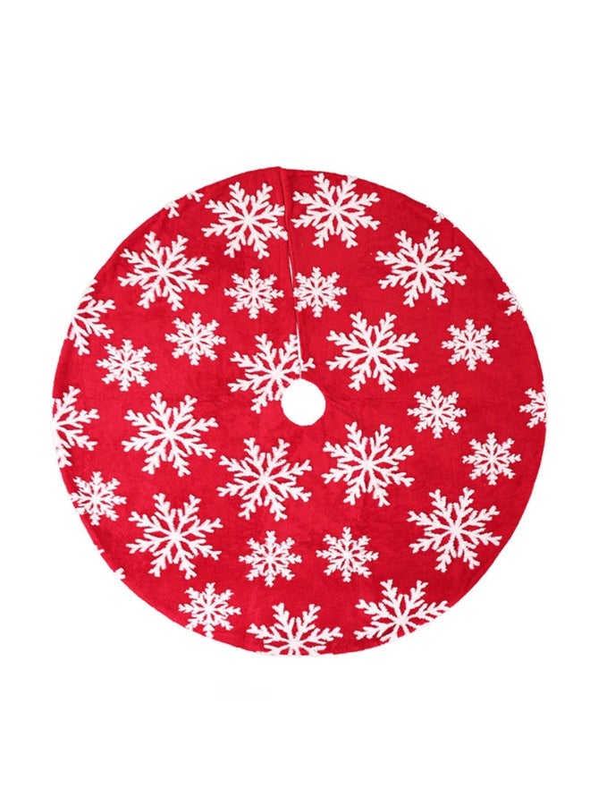 Christmas Tree Skirt Skirt Christmas Decorations Plush Xmas Tree Skirt, Christmas Tree Mat for Holiday Party Decoration - Image 1