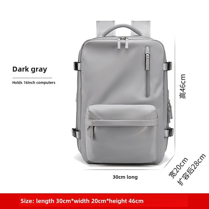 Womens Backpack Lightweight Travel Casual Style Dark gray 