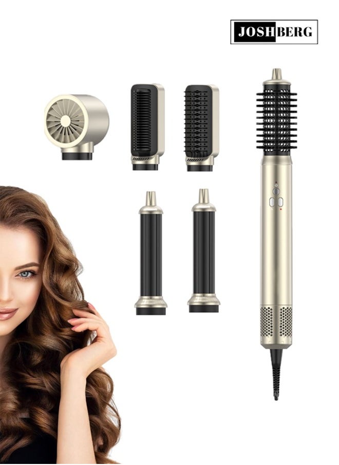 Joshberg 6-in-1 Hair Dryer Styler & Hair Curler Set | Coanda Tech Auto Curler, 110,000 RPM Motor & 200M Negative Ions | Hair Dryer, Curling Iron, Volumizing Straightening,Volumizer for Frizz-Free, Salon-Quality Styling  - Image 1