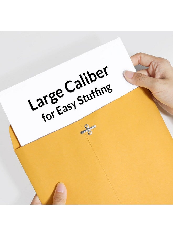 SUNEE 9X12 Clasp Envelopes 100 Count - 9X12 Inch Brown Kraft Envelopes With Clasp Closure - For Home, Office, Business, Legal Or School, Great For Filing, Storing Or Mailing Documents - Image 3