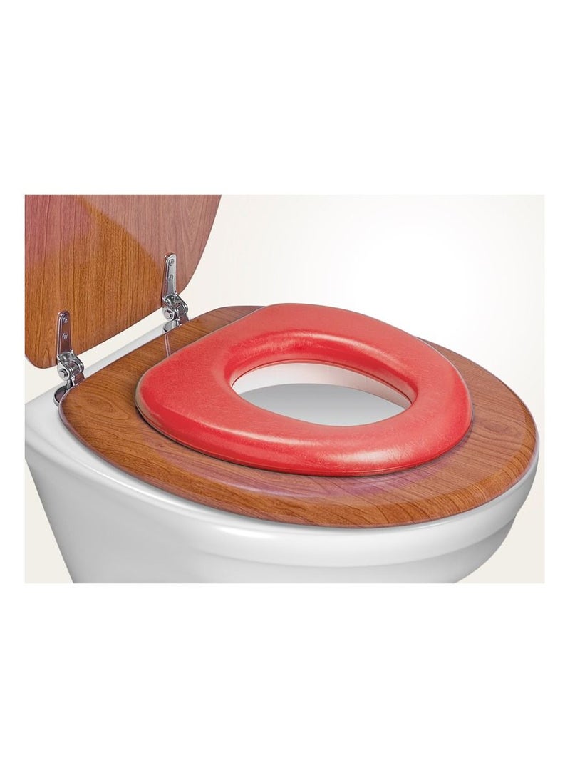 REER Soft Toilet Seat Insert for Children, Padded, Soft and Comfortable Seat, Non-Slip, Red  - Image 2