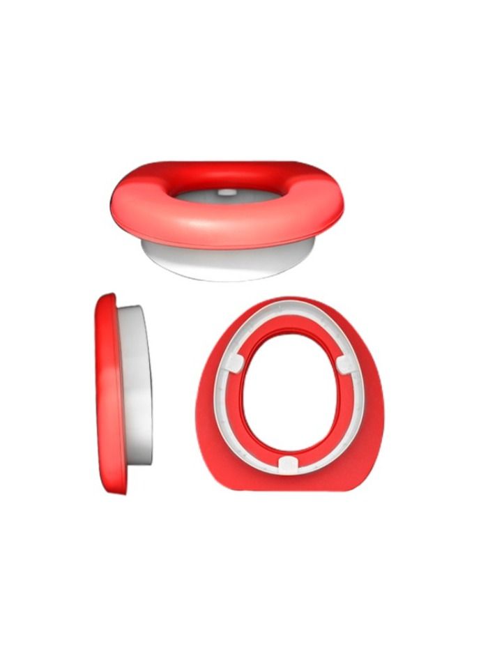 REER Soft Toilet Seat Insert for Children, Padded, Soft and Comfortable Seat, Non-Slip, Red  - Image 4