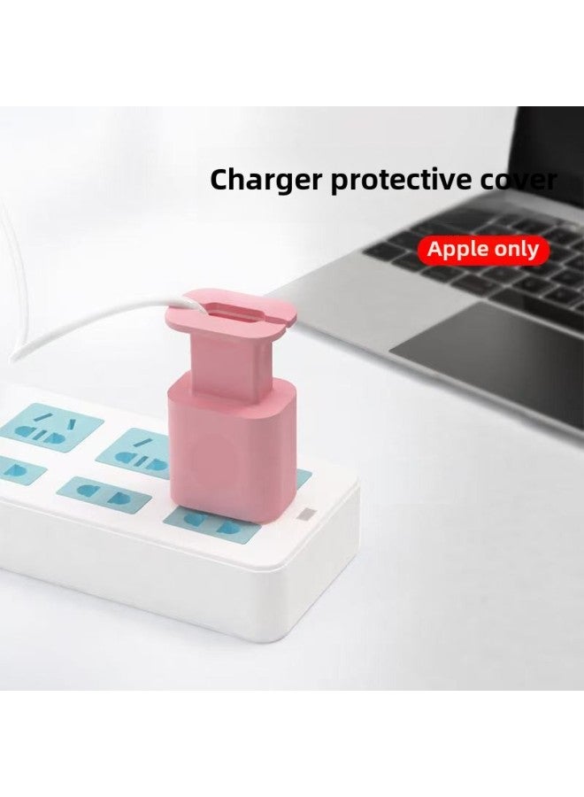 Suitable For Apple USB-C Fast Charging Charger Silicone Protective Cover 20w/18w Data Cable Winder Protective Cable Storage-Color:Pink  - Image 2
