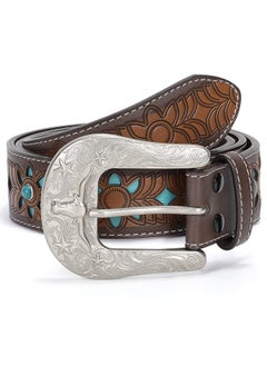 Women Men Genuine Leather Belt Vintage Ladies Western Belt Engraved Tooled Leather Belt Cowboy Cowgirl Country Belt - pzsku/Z5DBC5EC0FD53C51B42EEZ/45/_/1735566958/6ccdedfe-5838-47f8-8e47-1b0c3fc6e5d8