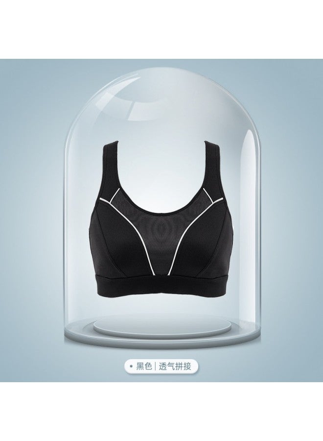 Plus Size Sports Underwear Women's High-strength Shockproof Running Chubby Girl Vest Big Chest Small Professional Fitness Bra