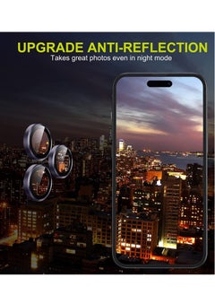ELTRAZONE for iPhone 14 Pro - iPhone 14 Pro Max Camera Lens Protector, 9H Tempered Glass Camera Cover Screen Protector Metal Individual Ring for iPhone 14Pro 6.1 inch iPhone 14 ProMax 6.7 inch (Deep Purple)  - Image 5