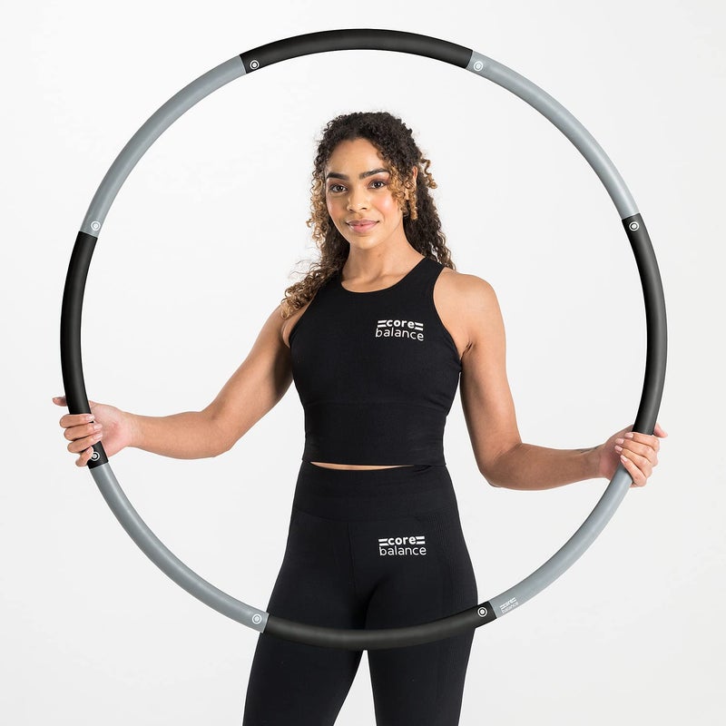 Core Balance Core Balance Weighted Hula Hoop Adjustable Padded Fitness Exercise 1.2kg 98cm - Image 1