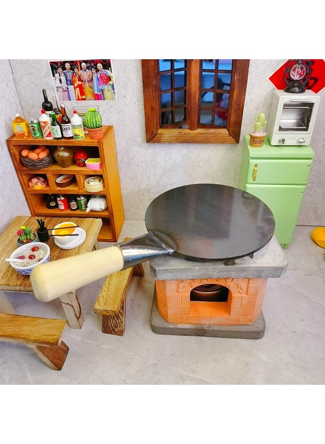 Bluejw Mini Kitchen Special Stove Creative Food Play Retro Red Brick Soil Stove Can Really Boil Internet Red Small Kitchenware  - Image 3