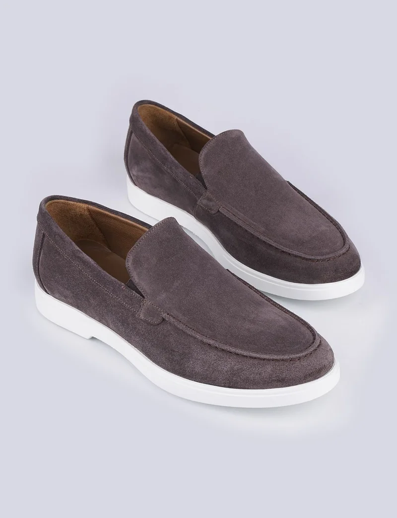 Cabani Leather Brown Suede Men's Casual Shoes