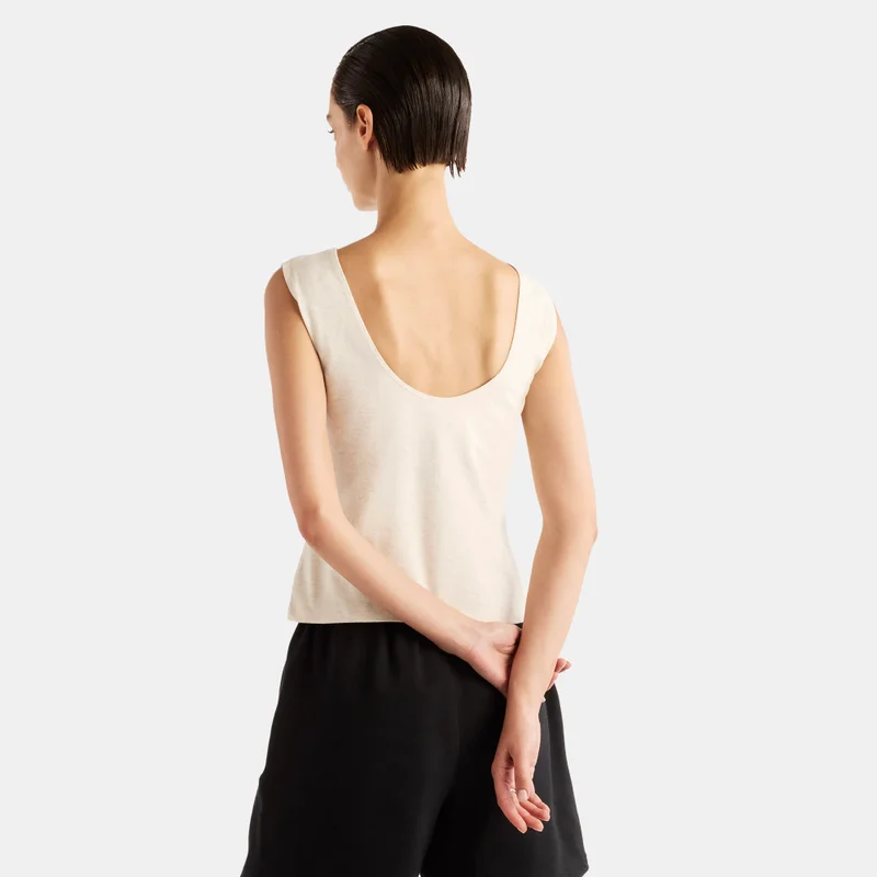 New Balance Beige Women's Fitted Tank Top for Women | Best Price UAE