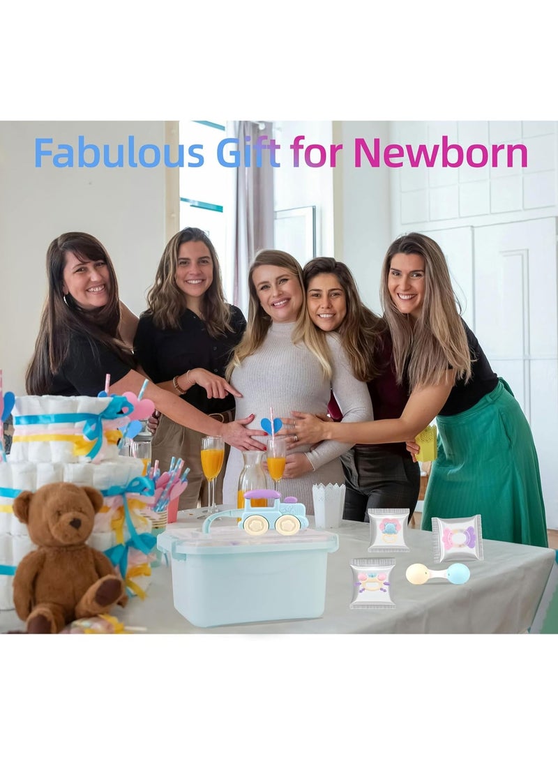 Baby Teether Toy Rattle for Baby Toys 0-12 Months Plus with Storage Box -14 Pcs BPA Free Soft Silicone Teething Toys Newborn Baby Sensory Toys Gifts 3 6 9 12 Months for Early Educational - Image 3