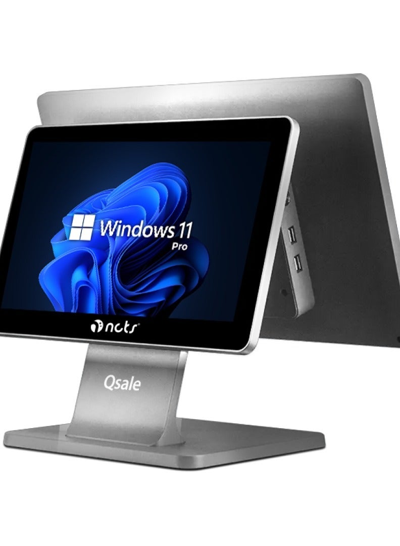 NCTS نظام نقاط البيع NCTS W385D QSALE W SERIES – عرض مزدوج | إنتل كور i3-1215U – الجيل الثاني عشر | 8 جيجابايت DDR4 RAM / 512 جيجابايت NVMe M.2 SSD | ويندوز 11 برو / شاشة تعمل باللمس FHD بحجم 15.6 بوصة / ضمان لمدة سنة - Image 3