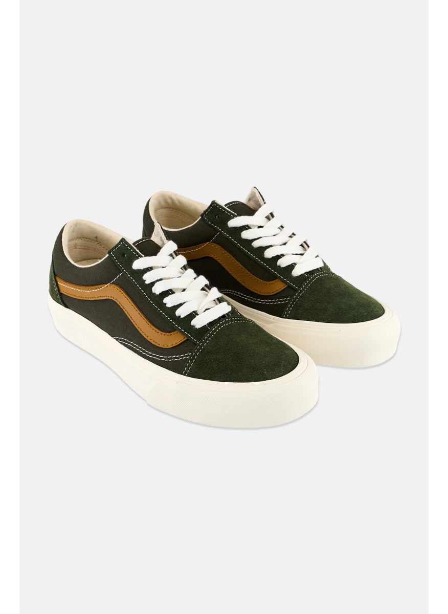 VANS Men Old Skool V2 Lace Up Casual Shoes, Green  - Image 1