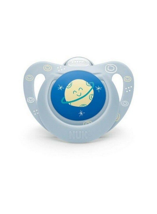 NUK | Orthodontic Pacifiers | 0-6 Months | Best Pacifier for Breastfed Babies | BPA Free | Shaped to Soothe Just Like Mom | 2-Pack (Blue) (Outerspace Blue(0-6 Month)) - Image 2