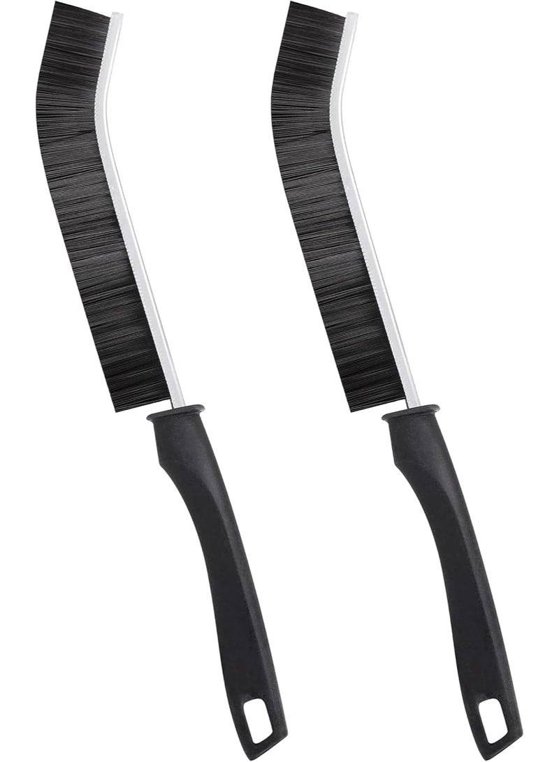 2Pcs Gap Cleaning Brush, Hard Bristle Brush for Cleaning, Crevice Cleaning Tool Multifunctional Brushes for Household Use, Household Cleaning Tool Small Cleaning Brush for Shutter Door Window - Image 1