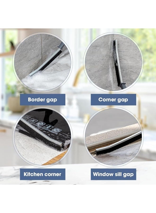 2Pcs Gap Cleaning Brush, Hard Bristle Brush for Cleaning, Crevice Cleaning Tool Multifunctional Brushes for Household Use, Household Cleaning Tool Small Cleaning Brush for Shutter Door Window - Image 2