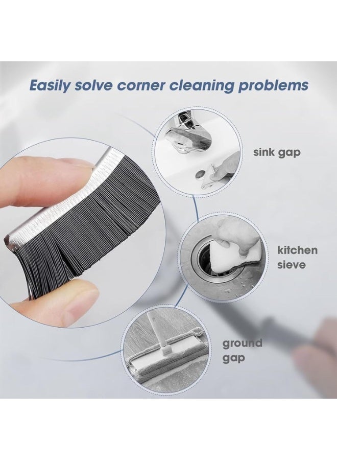 2Pcs Gap Cleaning Brush, Hard Bristle Brush for Cleaning, Crevice Cleaning Tool Multifunctional Brushes for Household Use, Household Cleaning Tool Small Cleaning Brush for Shutter Door Window - Image 3