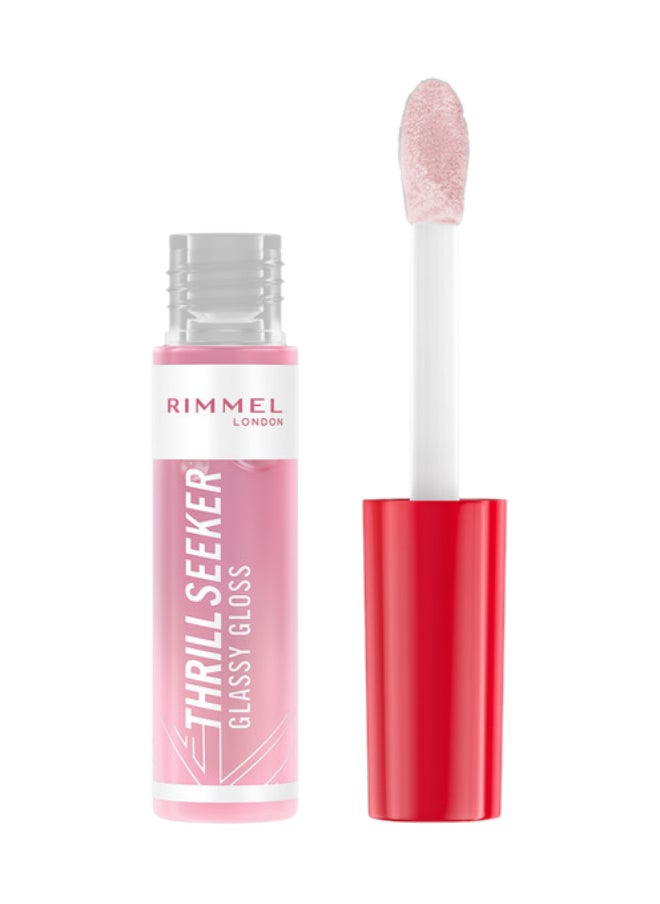 RIMMEL LONDON - Thrill Seeker Glassy Gloss Lip Gloss - 100 - Coco Suga, 10Ml - Image 1