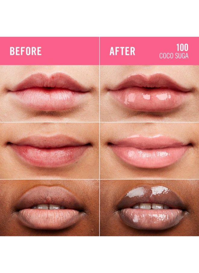 RIMMEL LONDON - Thrill Seeker Glassy Gloss Lip Gloss - 100 - Coco Suga, 10Ml - Image 1