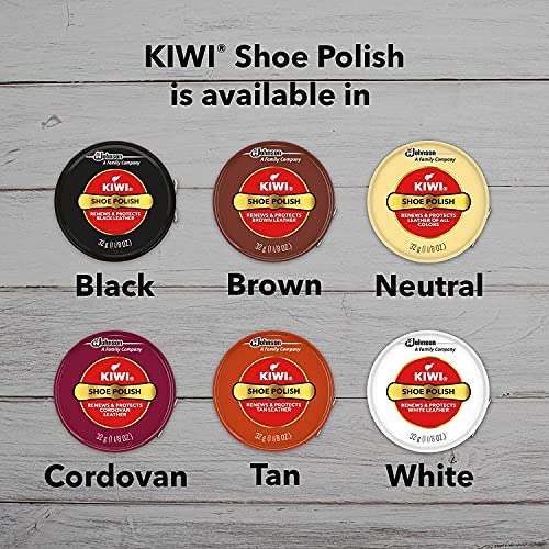 KIWI Shoe Polish, Brown, 1.125 oz (1 Metal Tin) - Image 5