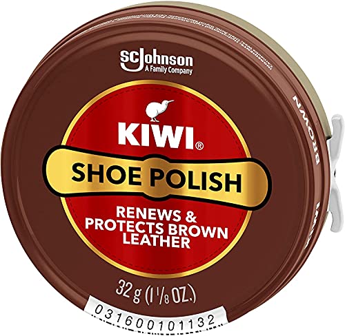 KIWI Shoe Polish, Brown, 1.125 oz (1 Metal Tin) - Image 3