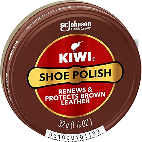 KIWI Shoe Polish, Brown, 1.125 oz (1 Metal Tin) - Image 4