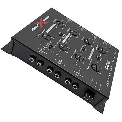 XtremeVision SoundXtreme ST-X300 3 Way Electronic Car Stereo Crossover Dash Mount Bass Knob Remote Frequency Response 10Hz-30kHz Including Power Adapter Connector 60dB Separation - Image 4