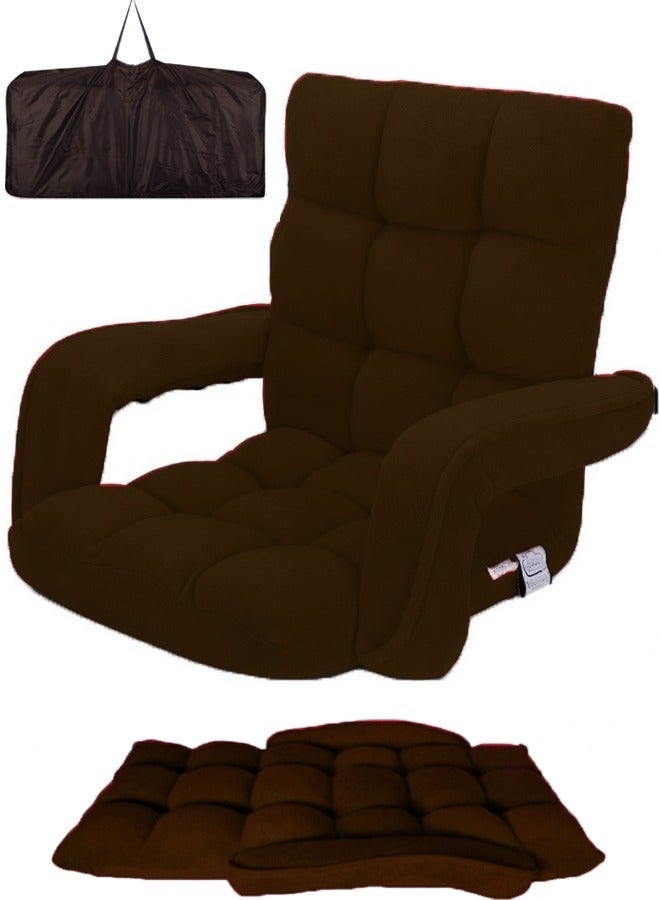 Cady One Camping floor chair, sponge padded with velvet quality, with adjustable back - Image 4