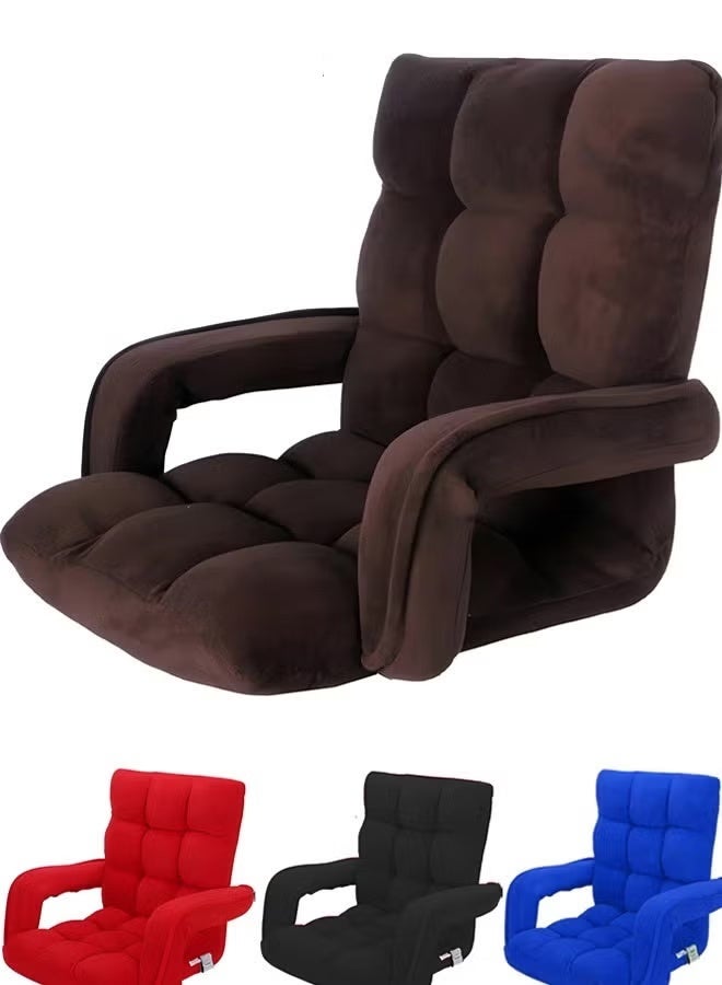 Cady One Camping floor chair, sponge padded with velvet quality, with adjustable back - Image 1