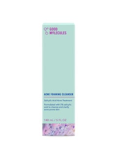 GOOD MOLECULES Ood Molecules Acne Foaming Cleanser 148Ml/5Oz Foam Face Wash With Salicylic Acid Bha To Fight Breakouts And Blemishes Clarifying Exfoliating Skin Care For Face With Aloe And Witch Hazel  - Image 3