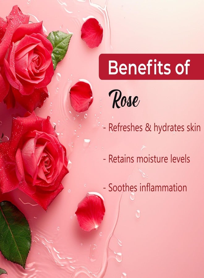 Good Vibes Rose Glow Toner 120 ml, Hydrating Light Weight Anti Ageing Nourishing Moisturizing Brightening Revitalising for All Skin Types, Natural, No Alcohol, Parabens & Sulphates, No Animal Testing - Image 2