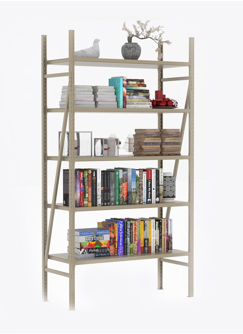RIGID - Steel Display Utility Rack BEIGE 202x110x38.5cm - Image 1